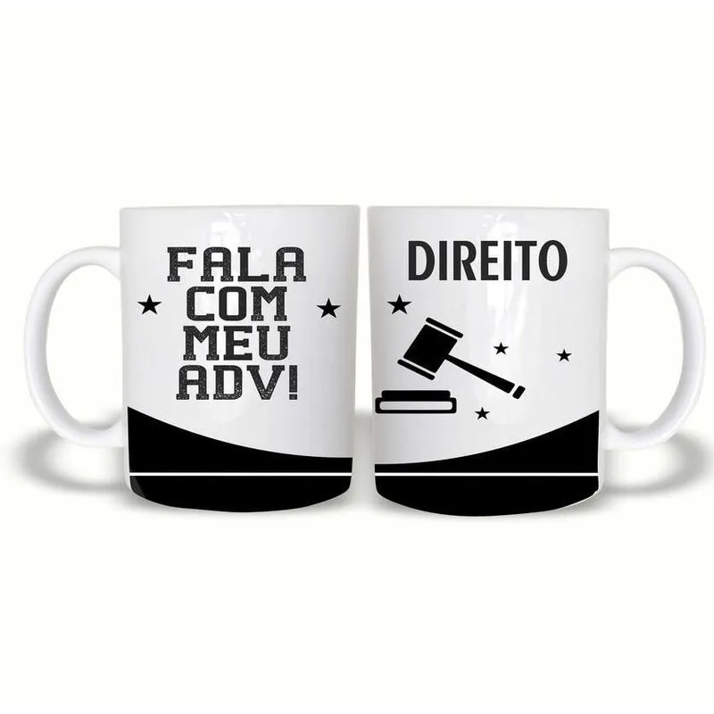 Caneca Graduação Direito 325Ml Polímero