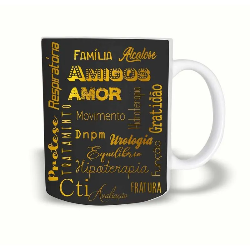 Caneca Graduação Fisioterapia 325Ml Polímero
