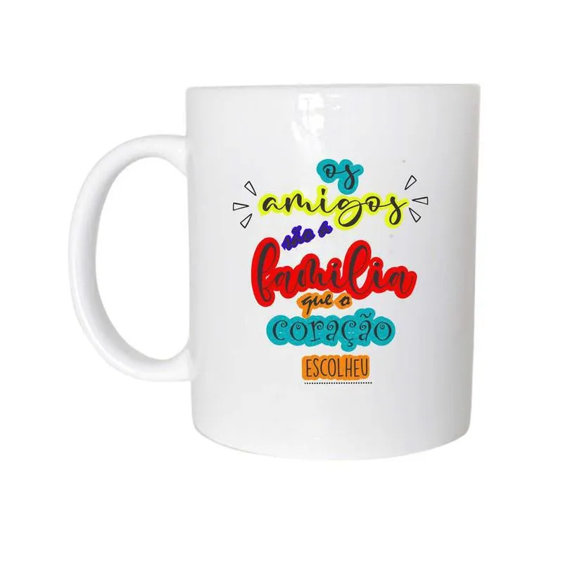 Caneca Os Amigos São 325Ml Cerâmica