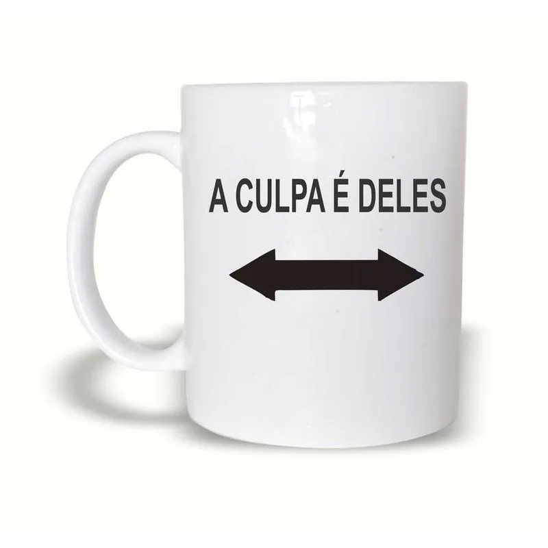 Caneca A Culpa É Deles