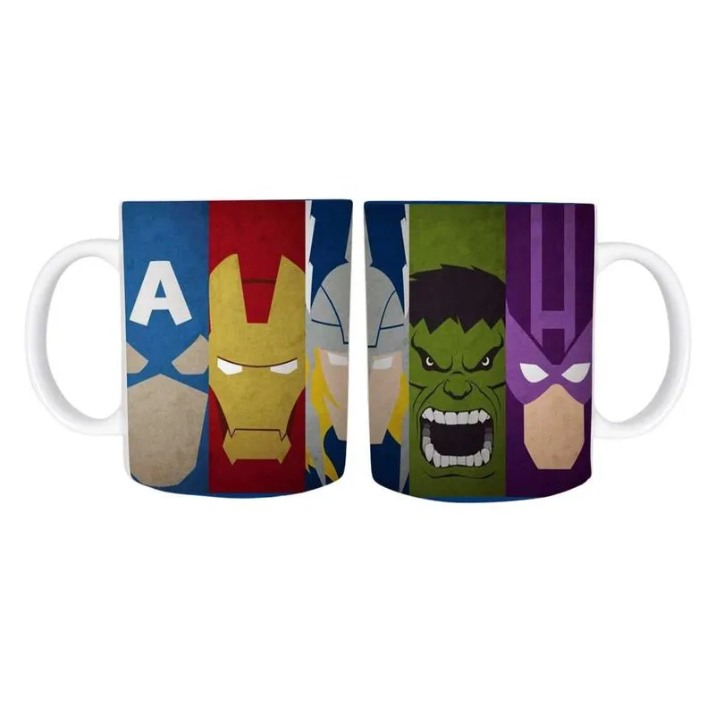 Caneca Temática Herói 3 Cerâmica 325Ml
