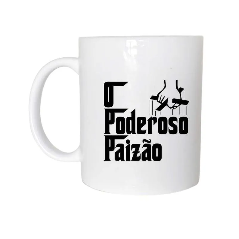 Caneca Temática Dia Dos Pais Pai/Papai Cerâmica 325Ml
