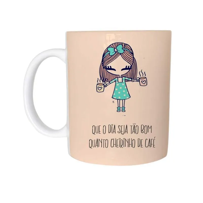 Caneca Temática Frase Motivacional Cerâmica 325Ml 11