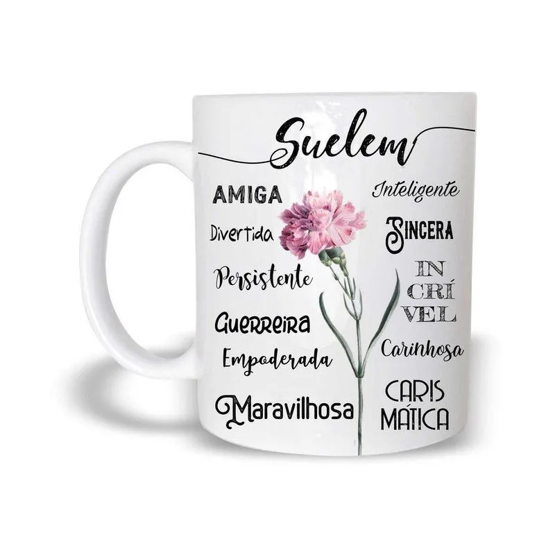 Suelem Caneca Com Nome Polímero 325ml