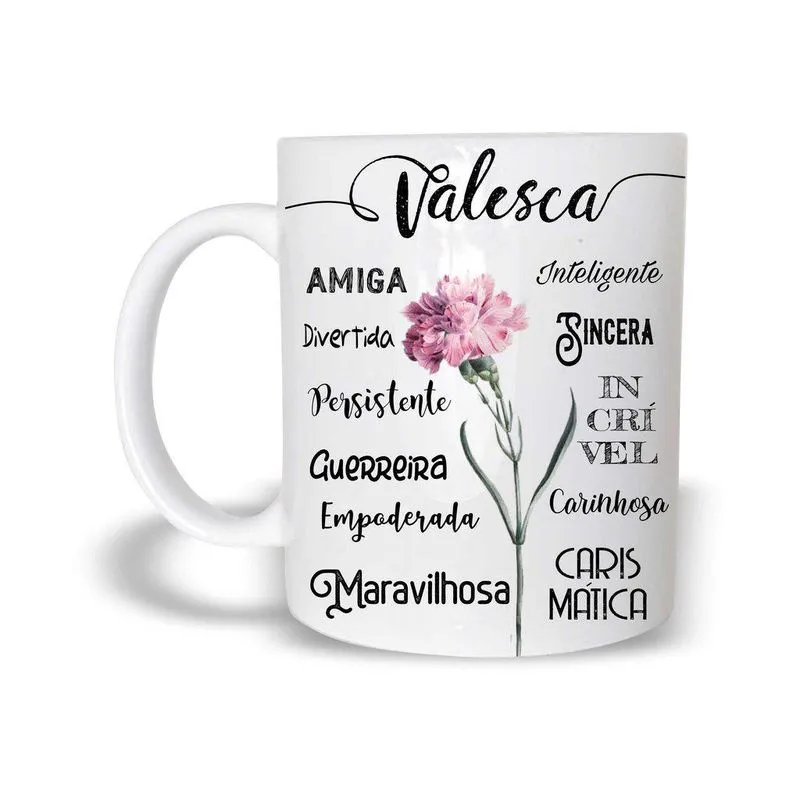 Valesca Caneca Com Nome Polímero 325Ml