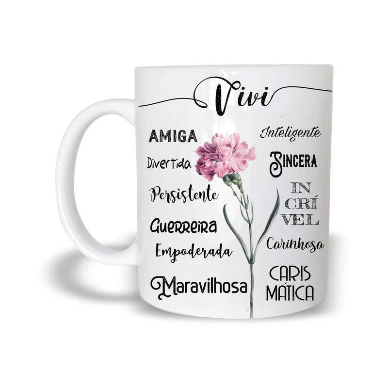 Vivi Caneca Com Nome Polímero 325Ml
