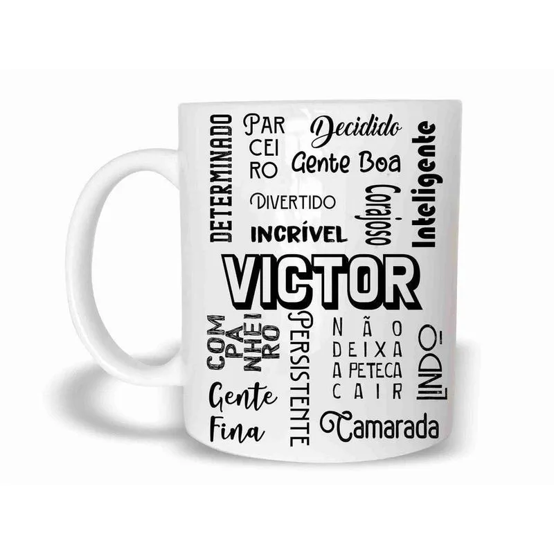 Victor Caneca Com Nome Polímero 325Ml