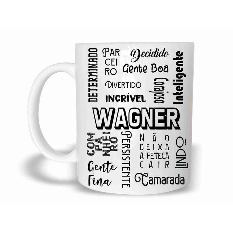 Wagner Caneca Com Nome Polímero 325Ml