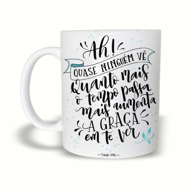 Caneca Monte -tiago Iorc - Amei Te Ver - 325ml Polímero