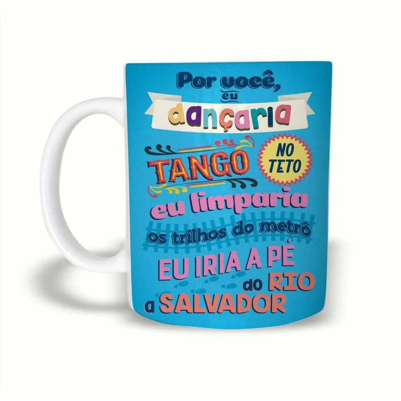 Caneca Frejat Por Você Criativa E Romântica 325Ml Polímero. Caneca Frejat Por Você Criativa E Romântica 325Ml Polímero