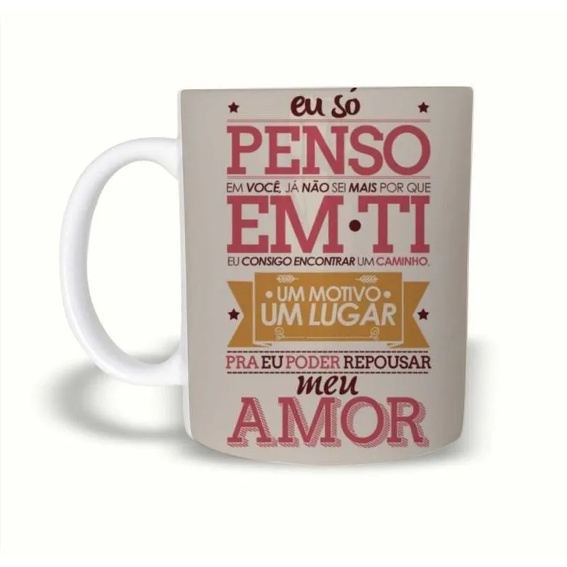 Caneca Los Hermanos Fingir Na Hora De Rir 325Ml Polímero