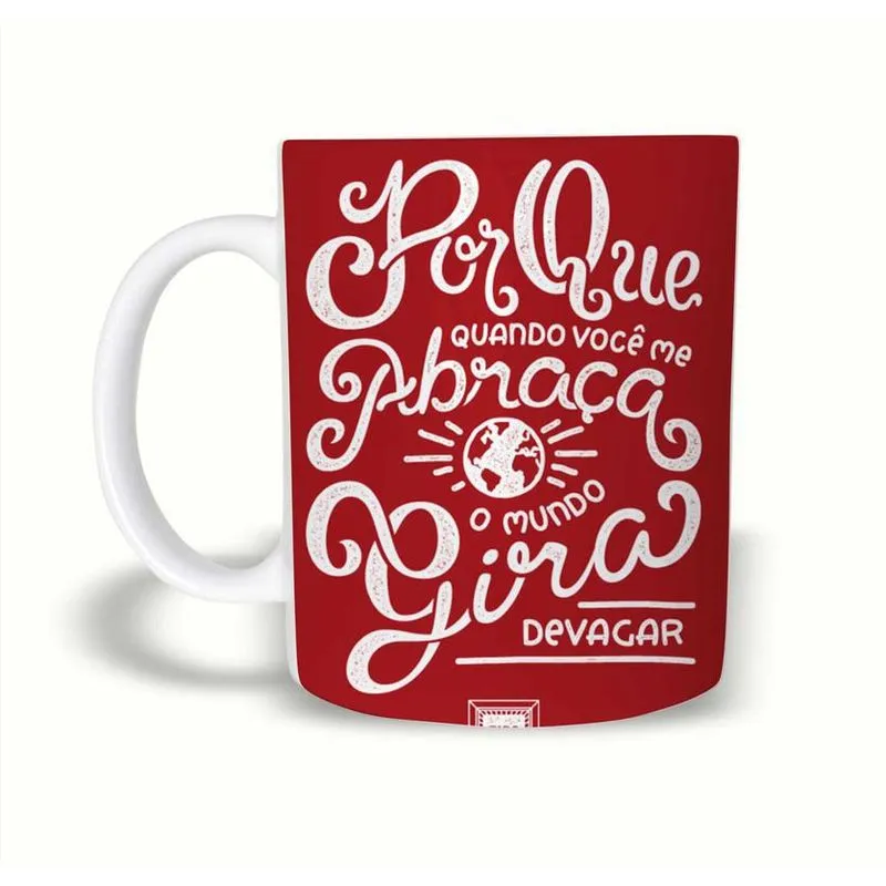Caneca Pitty Equalize O Mundo Gira Devagar 325Ml Polímero