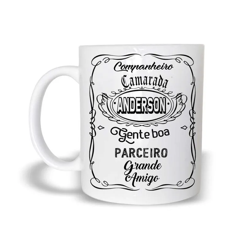 Caneca Presente Especial De Natal Polímero Anderson 325Ml