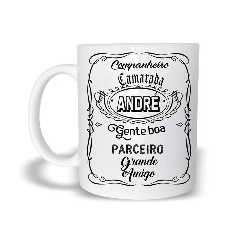 Caneca Presente Especial De Natal Polímero Andre 325Ml