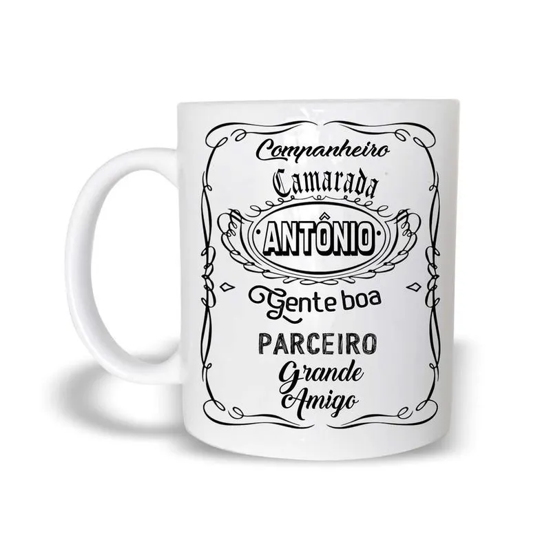 Caneca Presente Especial De Natal Polímero Antonio 325Ml