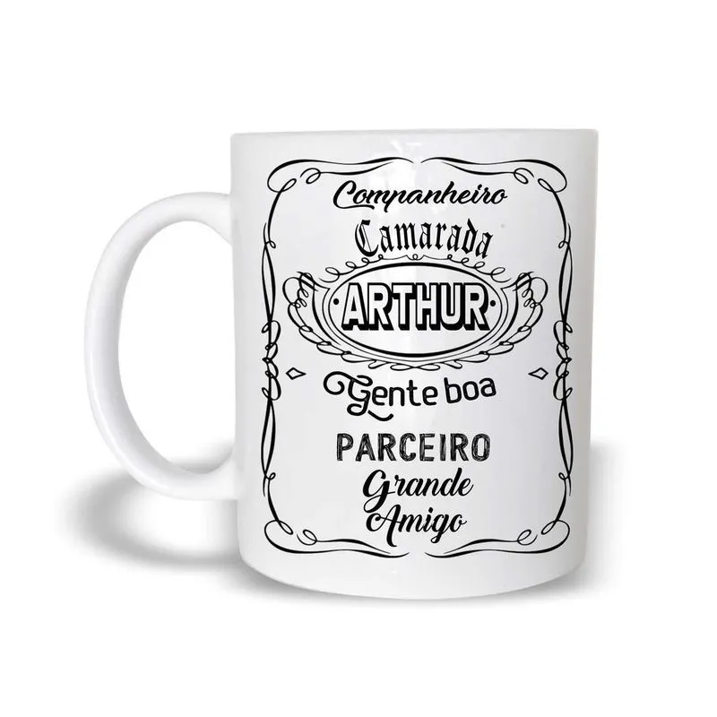 Caneca Presente Especial De Natal Polímero Arthur 325Ml