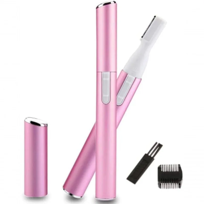 Mini Aparador Depilador De Rosto Eletrico New Skysuper Caneta Rosa