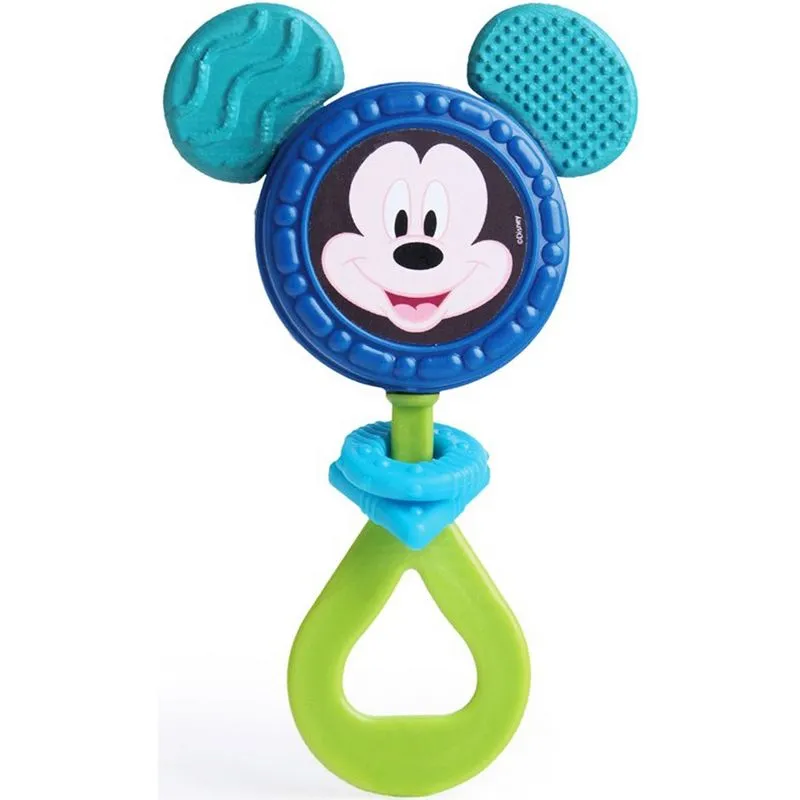 Brinquedo Para Bebês Chocalho E Mordedor Mickey Menino Estimulante +3 Meses Elka