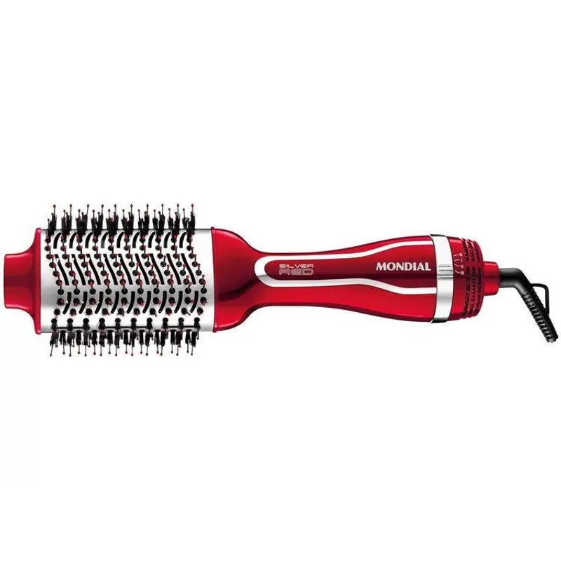 Escova Secadora Mondial Silver Red Es-07 1200w 3 Velocidades