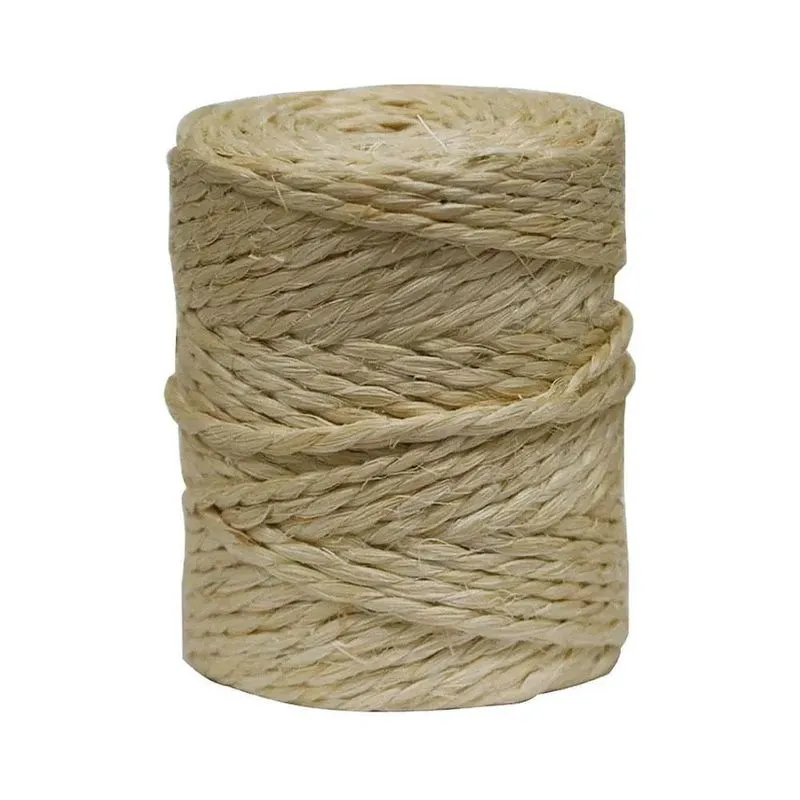 Fio De Sisal 500/2 250g 62m Natural 2.5mm Sisasul