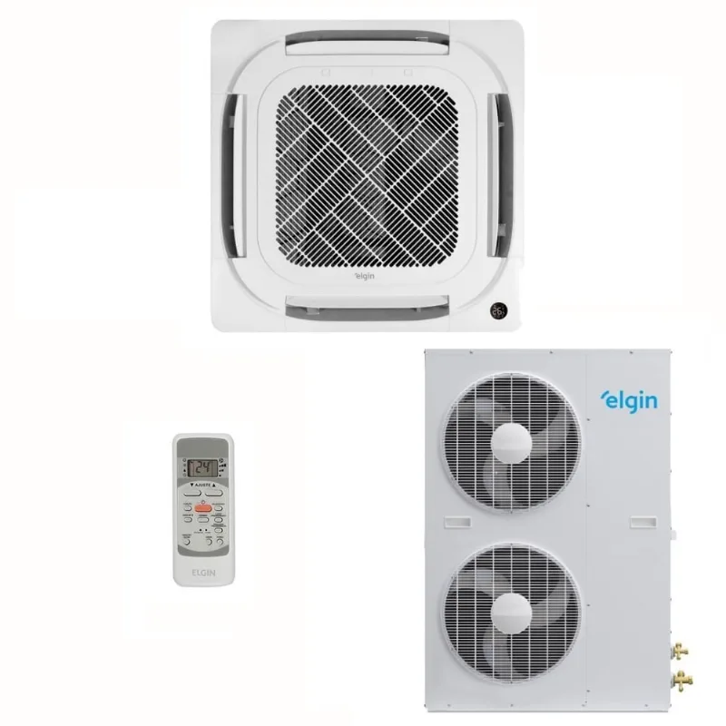 Ar-Condicionado Split Cassete 4 Vias Elgin Fort Air 48.000 BTUs Só Frio 220V Trifásico - Elgin