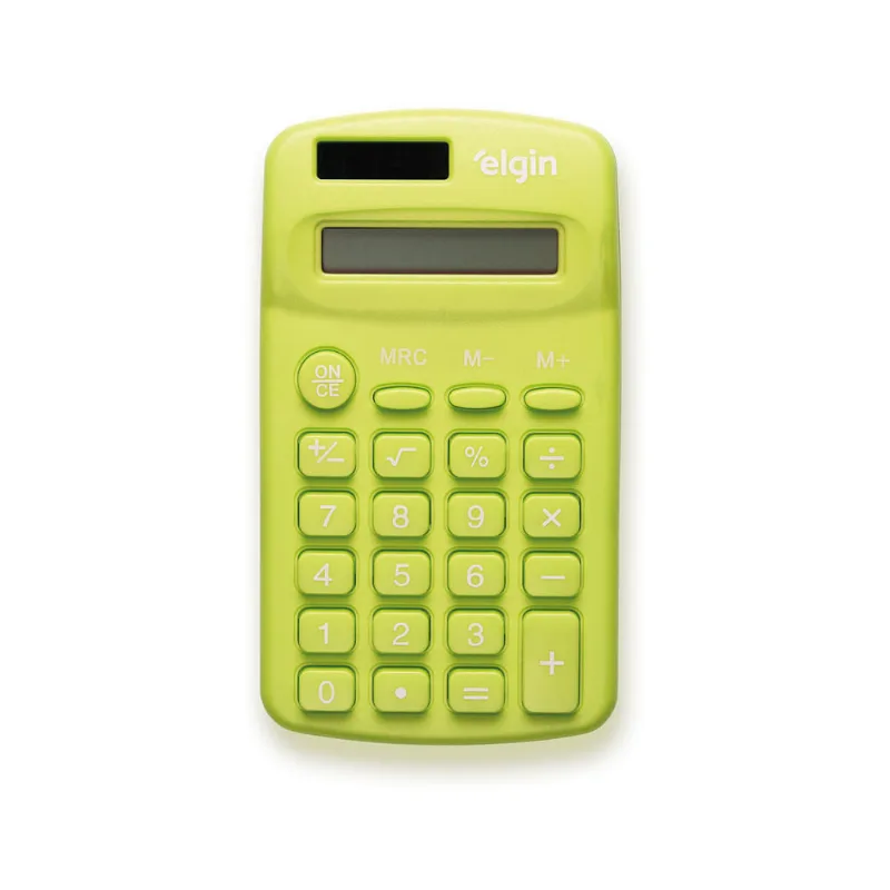 Calculadora de Bolso - 8 Dígitos Desligamento Automático Verde