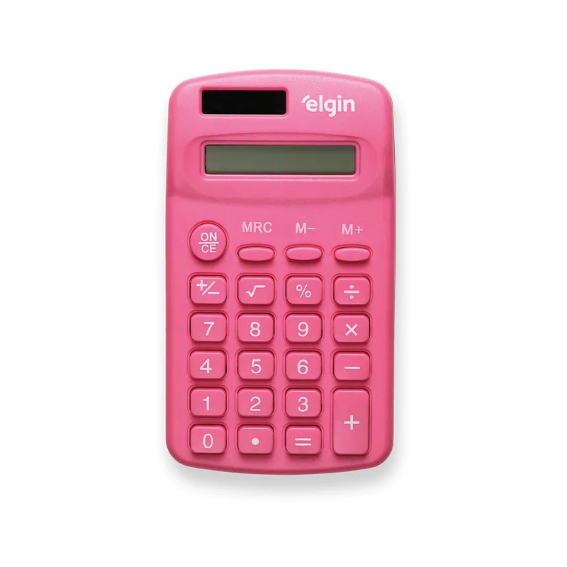 Calculadora de Bolso - 8 Dígitos Desligamento Automático Rosa
