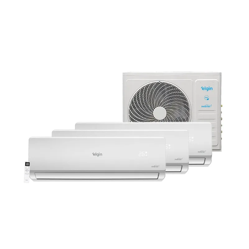 Ar Condicionado Tri Split Hi Wall Inverter Elgin Plus 3x12000 BTU/h Quente e Frio 45MTQE27C2CB – 220 Volts - Elgin