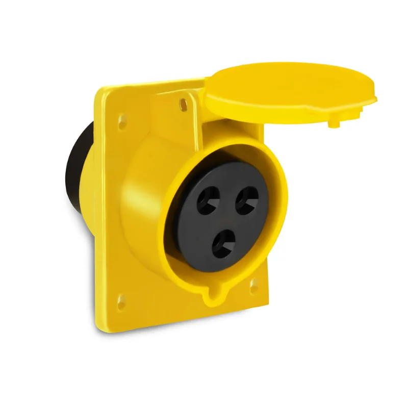 Tomada de Embutir Industrial IP44 (110/130V) - 16A - 2P - Elgin