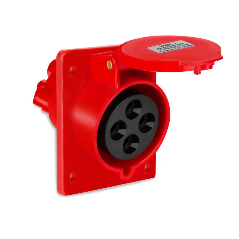 Tomada de Embutir Industrial IP44 (380/415V) - 16A - 3P