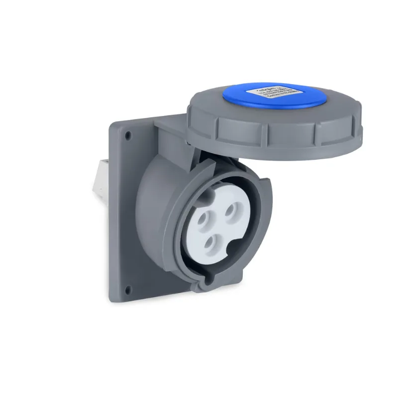 Tomada de Embutir Industrial IP67 (220/240V) - 16A - 2P - Elgin