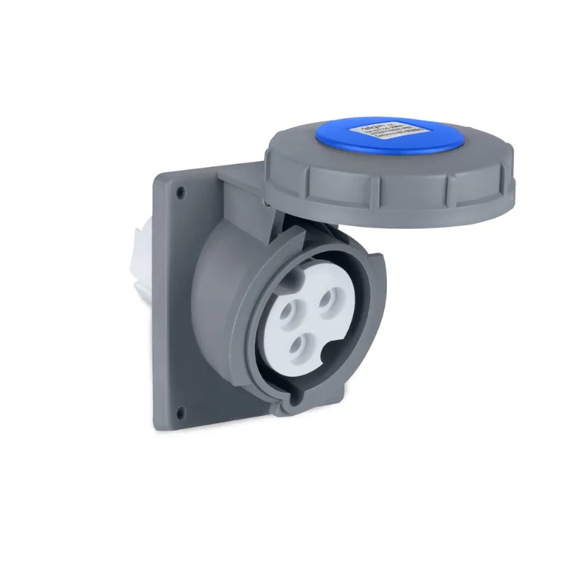 Tomada de Embutir Industrial IP67 (220/240V) - 32A - 2P - Elgin