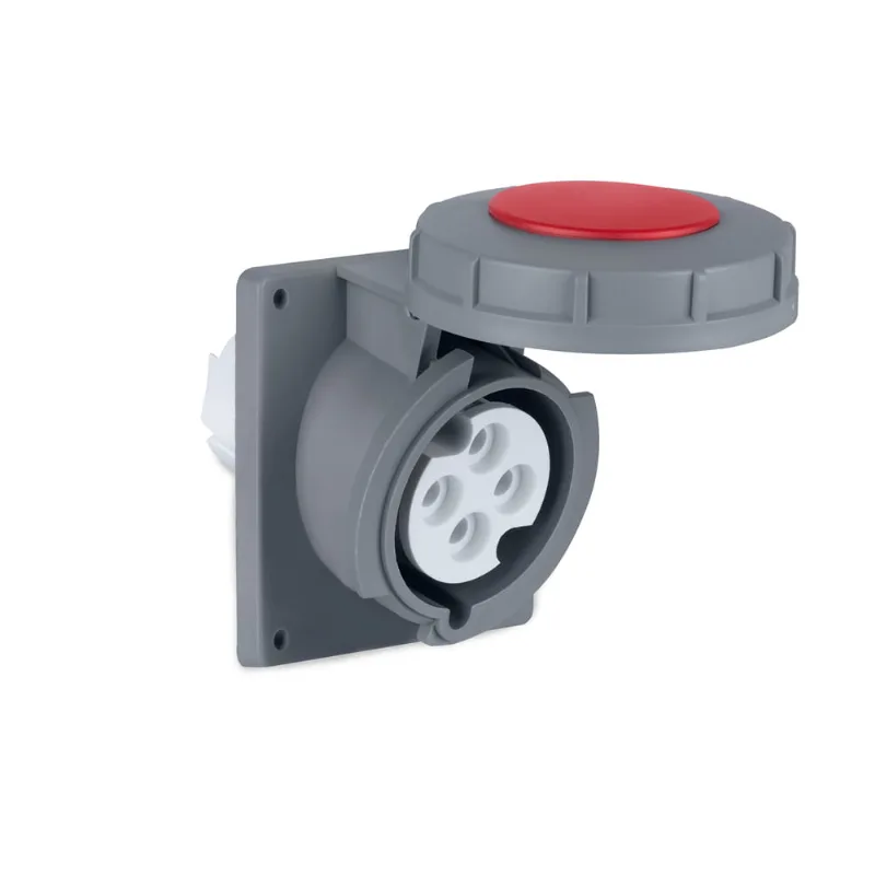 Tomada de Embutir Industrial IP67 (380/415V) - 16A - 3P - Elgin