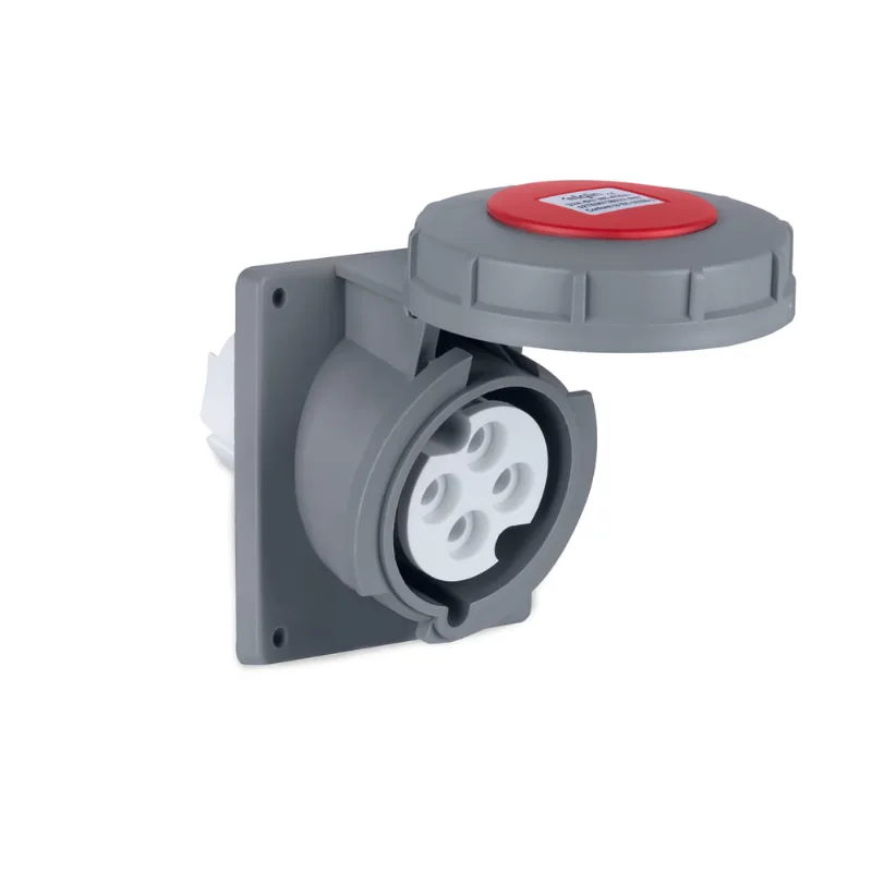 Tomada de Embutir Industrial IP67 (380/415V) - 32A - 3P - Elgin