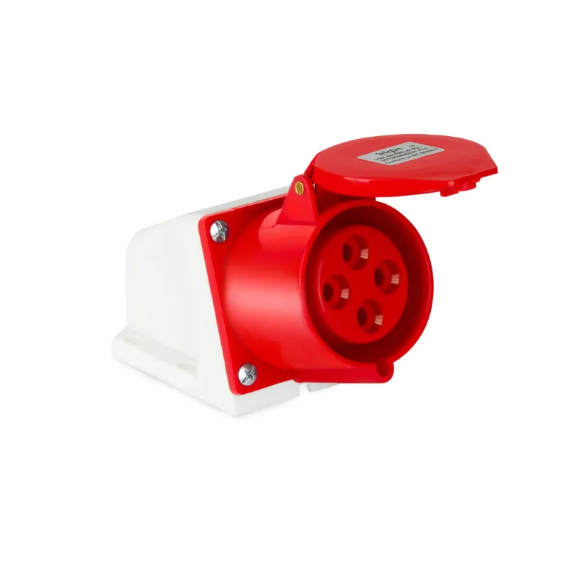 Tomada Industrial de Sobrepor IP44 (380/415V) - 3P e T 32A Vermelho - Elgin