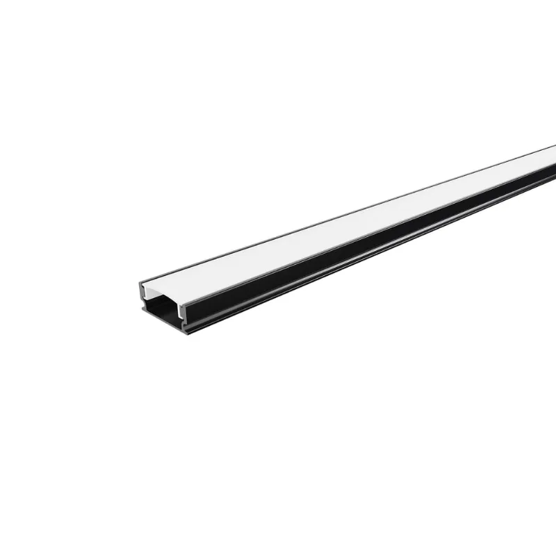 Perfil Led de Sobrepor - 3M 1,7x0,7CM Preto - Elgin