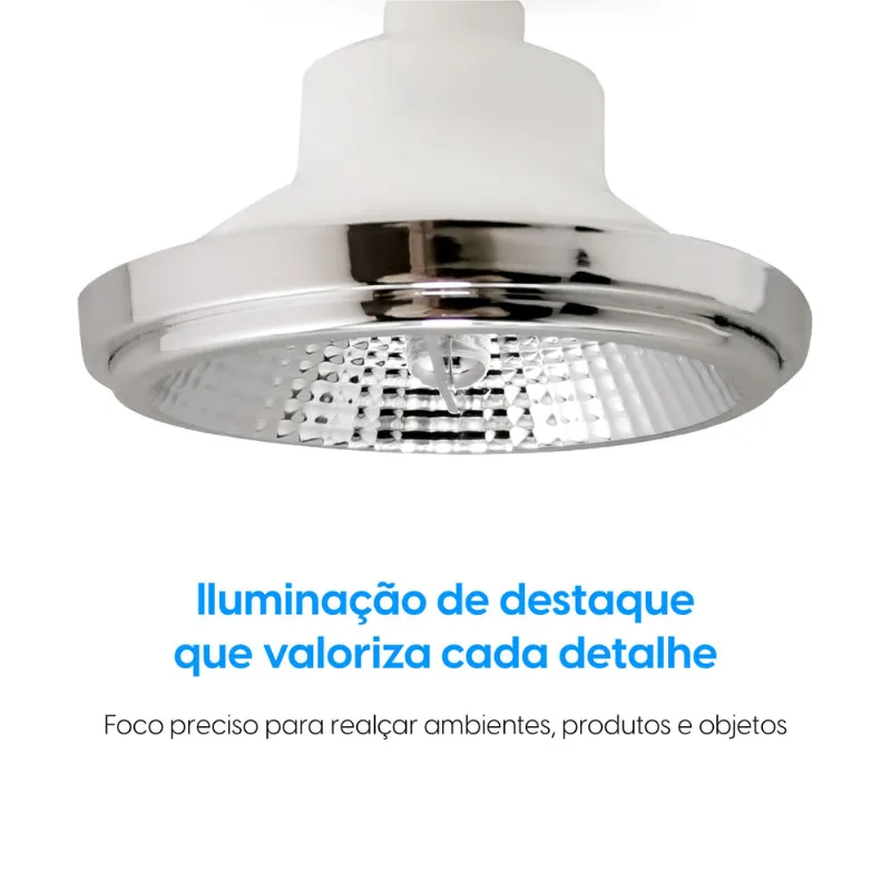 Lâmpada Dicroica LED MR11 GU10 3,5W 6.500K Bivolt - Elgin