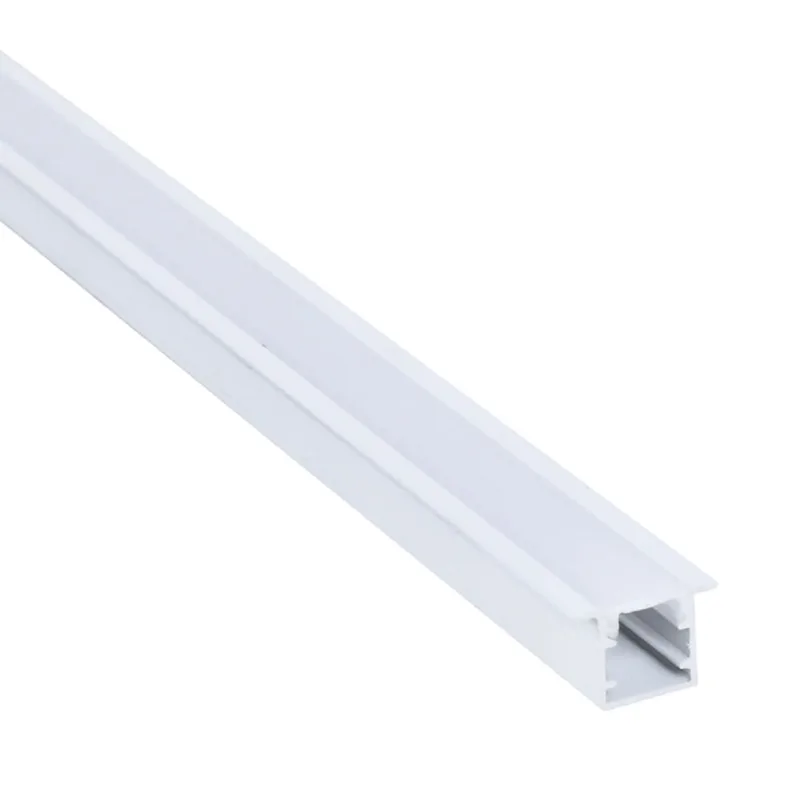 Perfil LED de Alumínio de Embutir - 2M 10x10mm Branco - Elgin