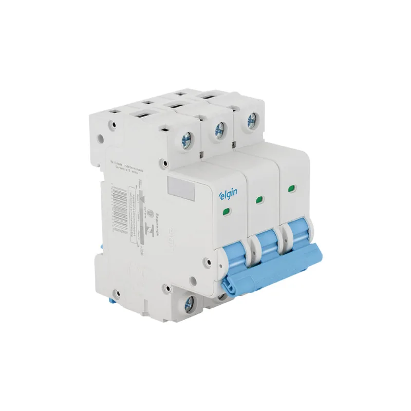 Mini Disjuntor 6KA MCB DEP6-3C32 Tripolar 32A - 3 Polos Bivolt - Elgin