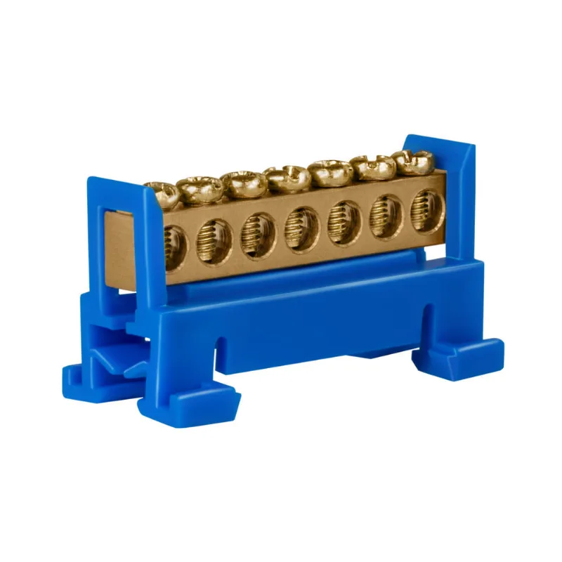 Barramento com Suporte para Trilho - 12 polos