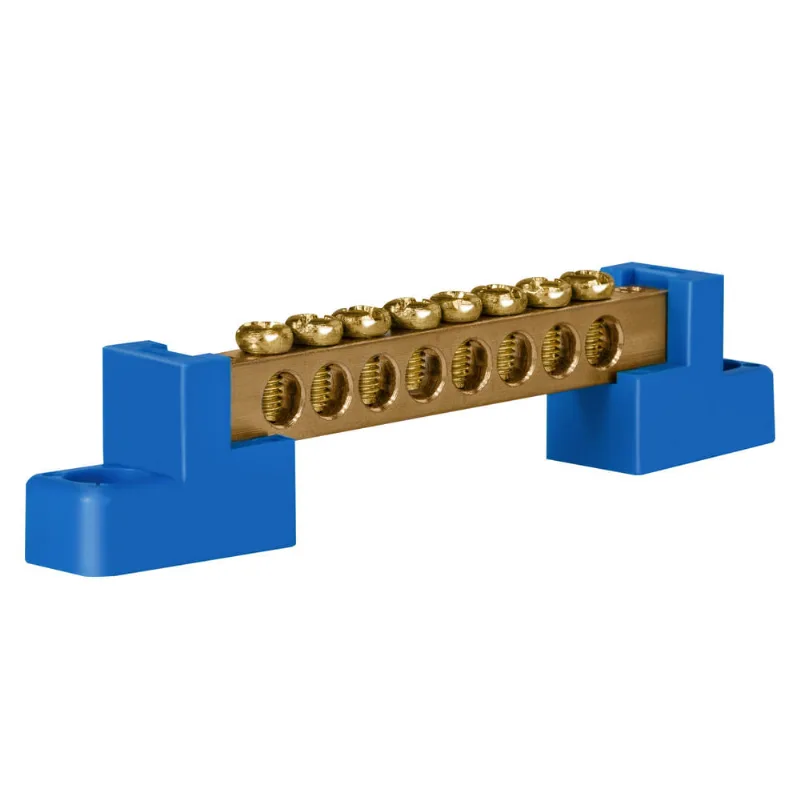 Barramento com Suporte Lateral - 12 polos