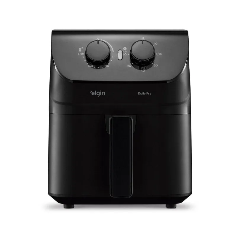 Fritadeira Air Fryer Daily Fry 4,2L - 1.400W Tecnologia Air Circuit 360° Preta - Elgin