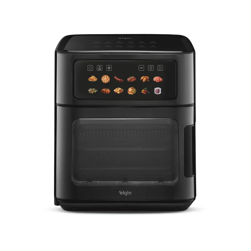Air Fryer Marble Oven Fry 16L - 2.000W Aço Inox Preto Painel Touch e Revestimento Marble - 110V