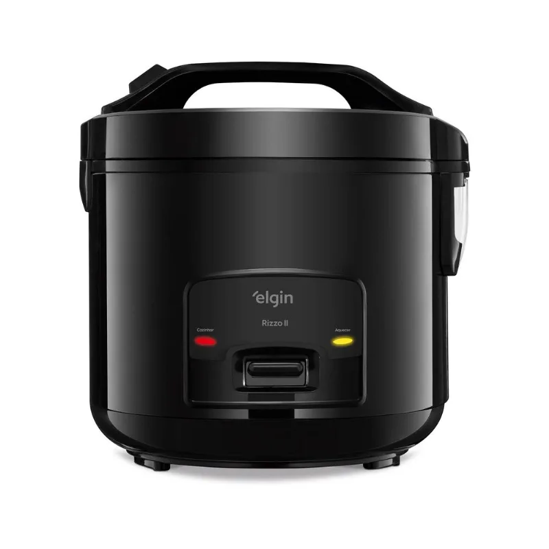 Panela de Arroz Elétrica Rizzo II 10 xícaras 700W Preta -220V - Elgin