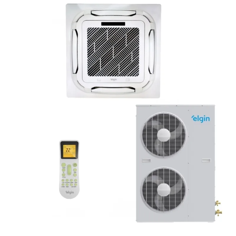 Ar-Condicionado Split Cassete 4 Vias Plus II Elgin 60.000 BTUs Quente/Frio 220V Trifásico - Elgin