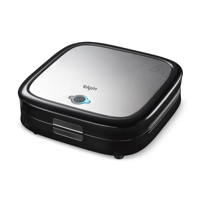 Sanduicheira Duo Time Inox - 800W Aquecimento Duplo Preto/Inox Sanduicheira Duo Time Inox - 800W Aquecimento Duplo Preto/Inox - 220v