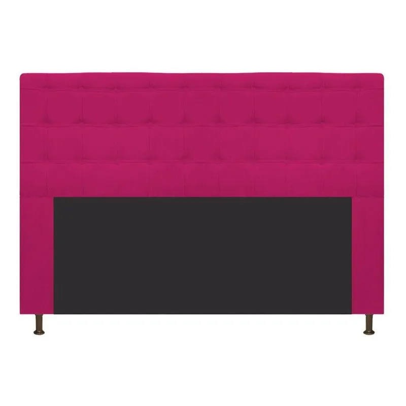 Cabeceira Dama 195 Cm King Size Com Botonê Suede Pink