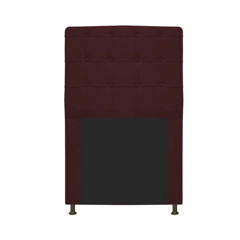 Cabeceira Estofada Dama 90 Cm Solteiro Corano Bordô
