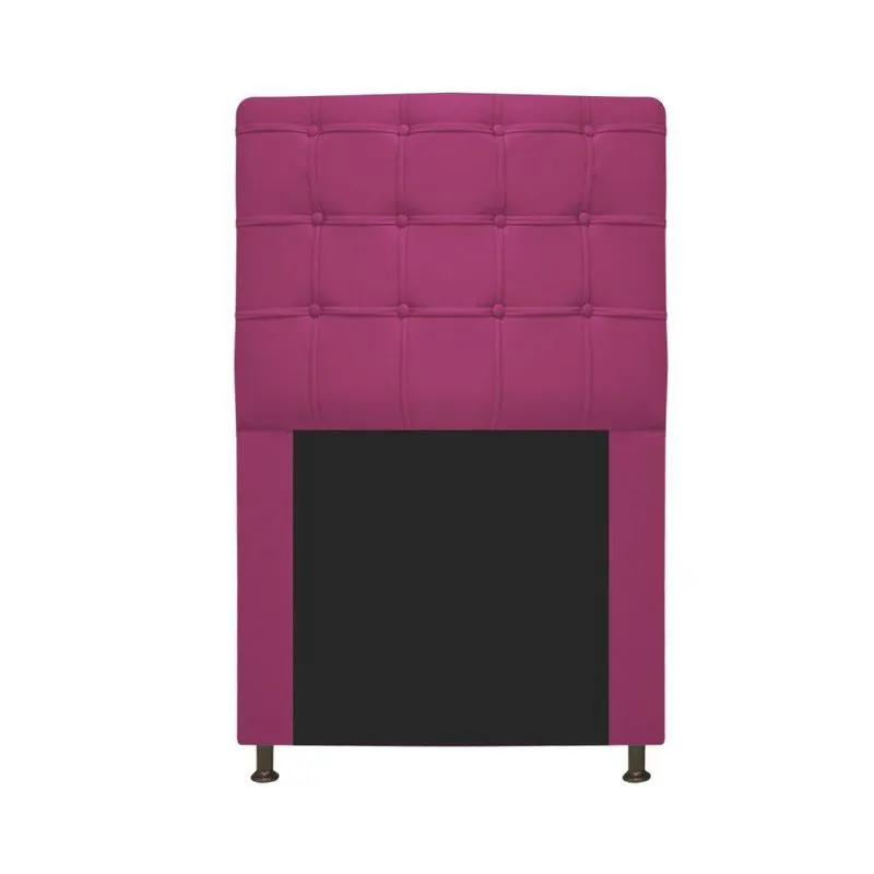 Cabeceira Estofada 90 Cm Solteiro Com Botonê Corano Pink