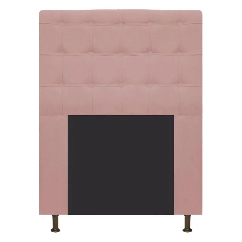 Cabeceira Estofada Dama 90 Cm Solteiro Rosê Adj Decor